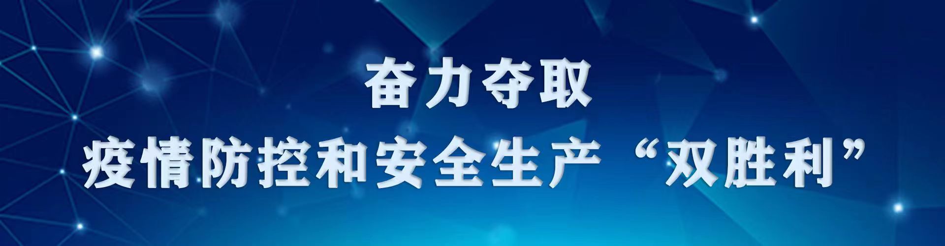 奋力夺取疫情防控和安全生产“双胜利”